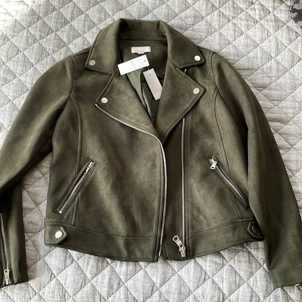 Loft faux suede jacket